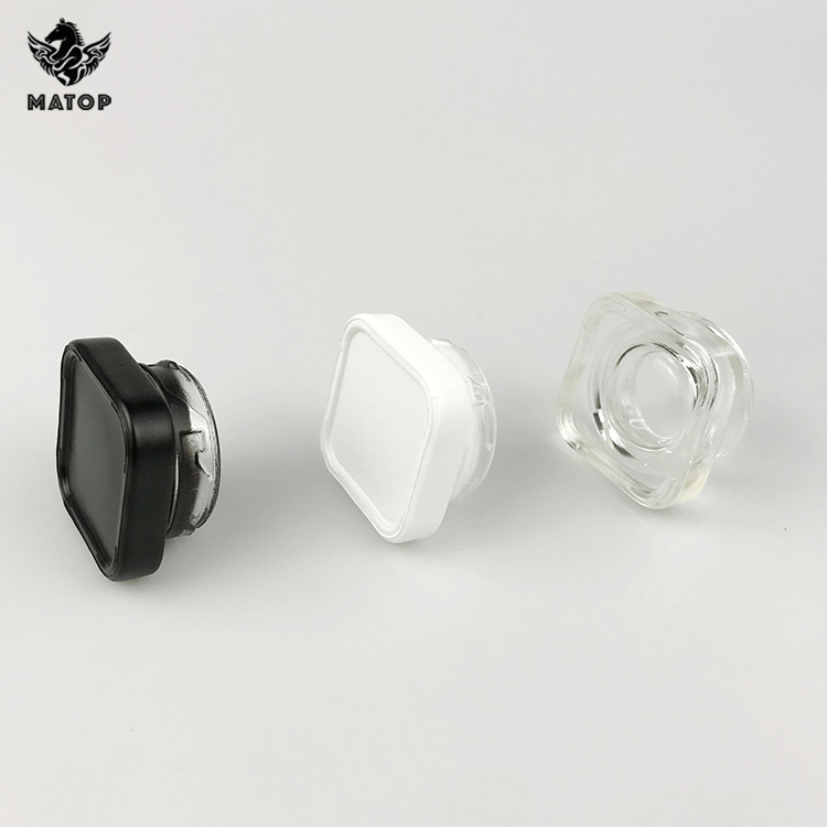 5ml 7ml 9ml glass clear childproof concentrate jar for cbd wax