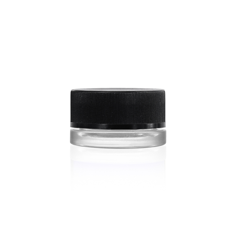 5ml 7ml 9ml white glass child proof jar
