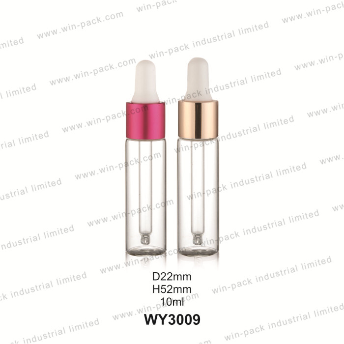5ml 8ml 10ml 12ml 15 ml matte gold amber clear essential oil tube glass bottle with tin bulb flat bulb tincture dropper bottles