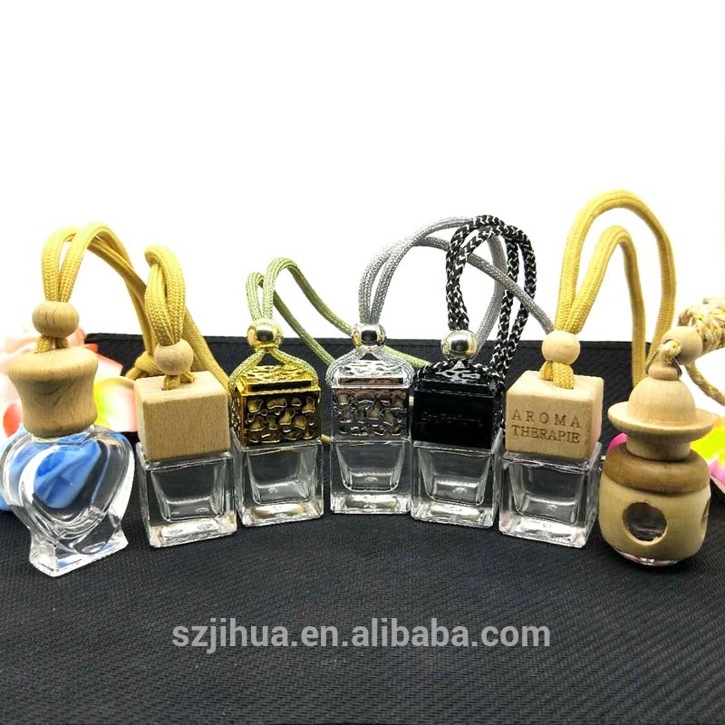 5ml 8ml 10ml 12ml 15ml 17ml  wooden cap empty glass car air freshener  hanging perfume bottle  fragrance bottle diffuser bottle