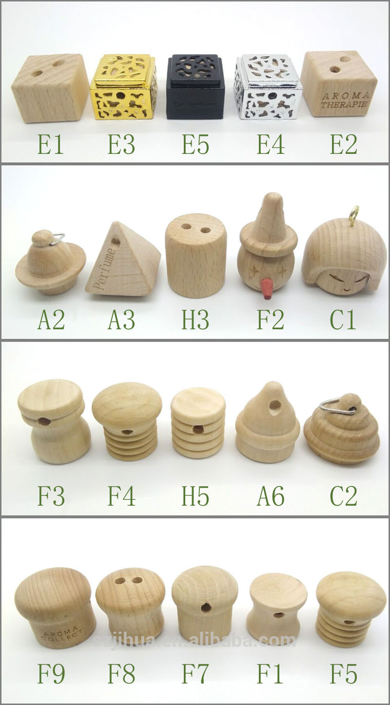 5ml 8ml 10ml 12ml 15ml 17ml wooden cap empty glass car air freshener hanging perfume bottle fragrance bottle diffuser bottle