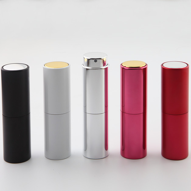 5ml 8ml 10ml 15ml 20ml aluminium portable travel refillable twist up perfume atomizer