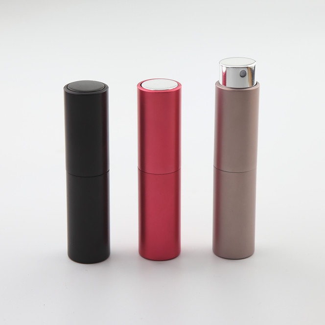5ml 8ml 10ml 15ml 20ml aluminium portable travel refillable twist up perfume atomizer