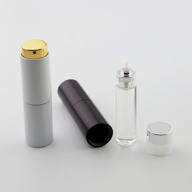 5ml 8ml 10ml 15ml 20ml aluminium portable travel refillable twist up perfume atomizer