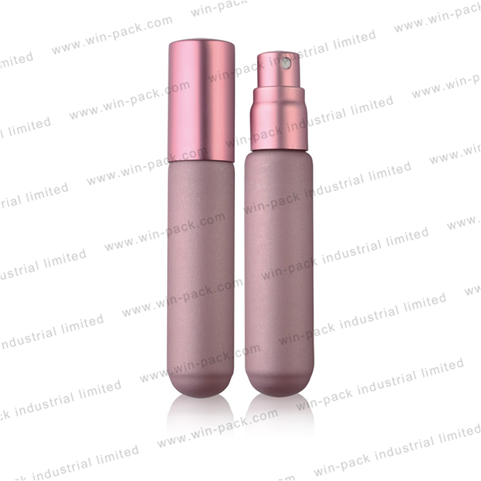 5ml 8ml 10ml 15ml  colorful glass travel car sprayer perfume tube round bottom bottle with aluminum pump cap