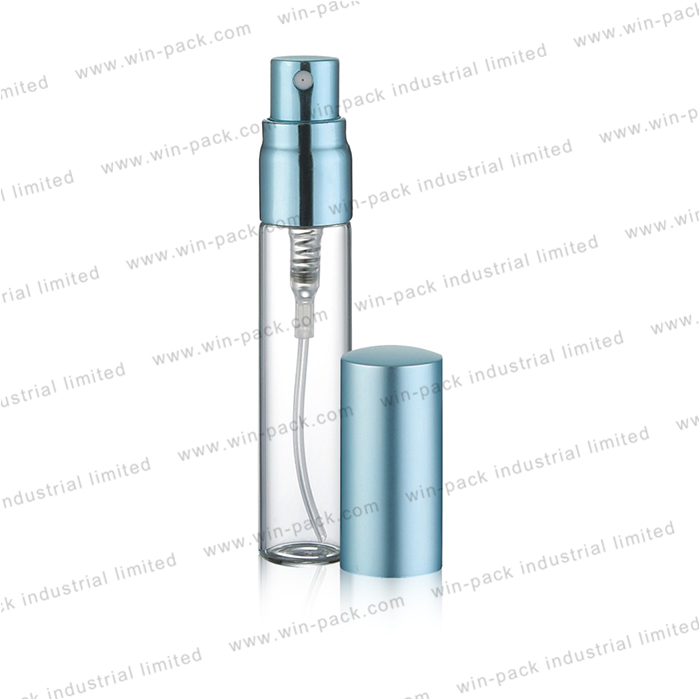 5ml 8ml 10ml 15ml colorful glass travel car sprayer perfume tube round bottom bottle with aluminum pump cap