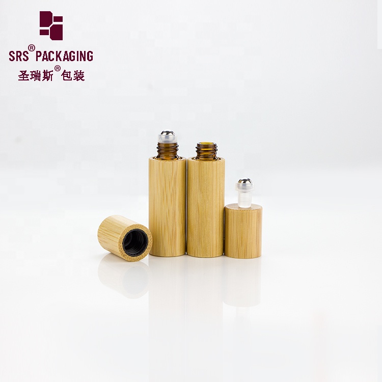 5ml 8ml 10ml 15ml plastic inner bottle perfume essential oil bamboo glass cosmetic container