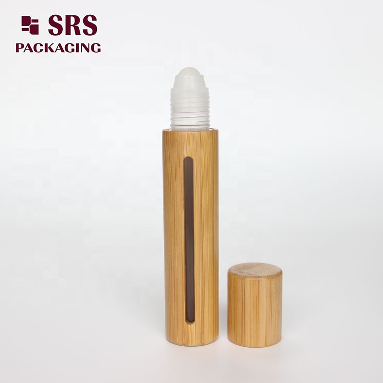 5ml 8ml 10ml 15ml plastic inner bottle perfume essential oil bamboo glass cosmetic container