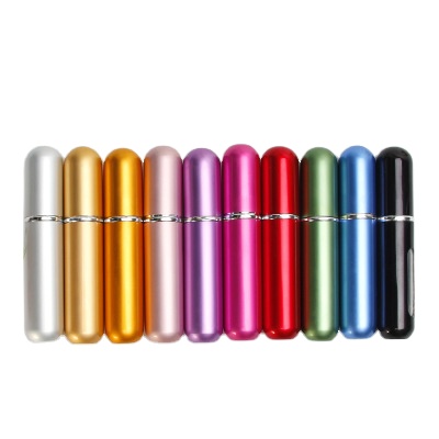 5ml 8ml 10ml aluminium twist up refillable wholesale perfume atomizers