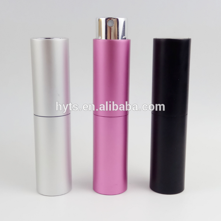 5ml 8ml 10ml aluminium twist up refillable wholesale perfume atomizers