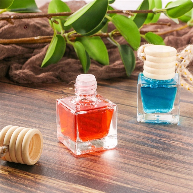 5ml 8ml 10ml car perfume bottle with bamboo cap