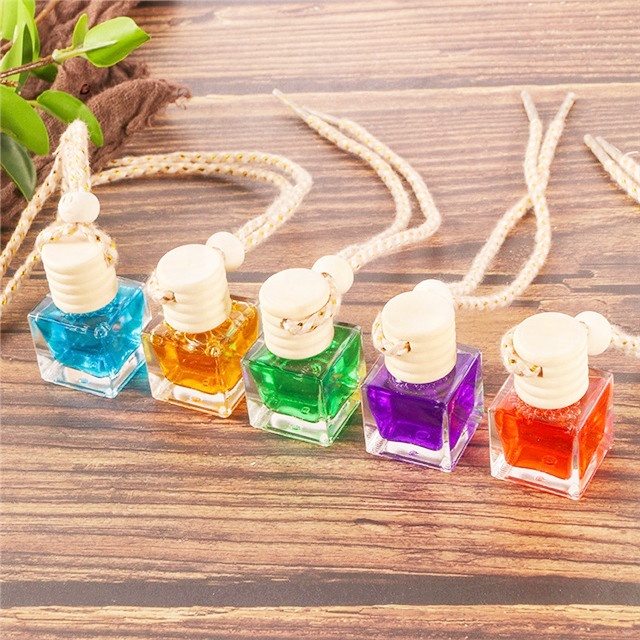 5ml 8ml 10ml car perfume bottle with bamboo cap