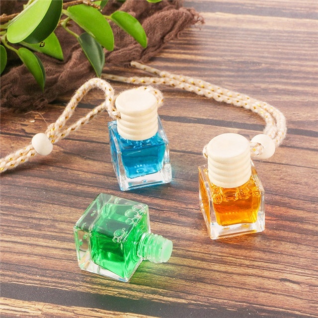5ml 8ml 10ml car perfume bottle with bamboo cap