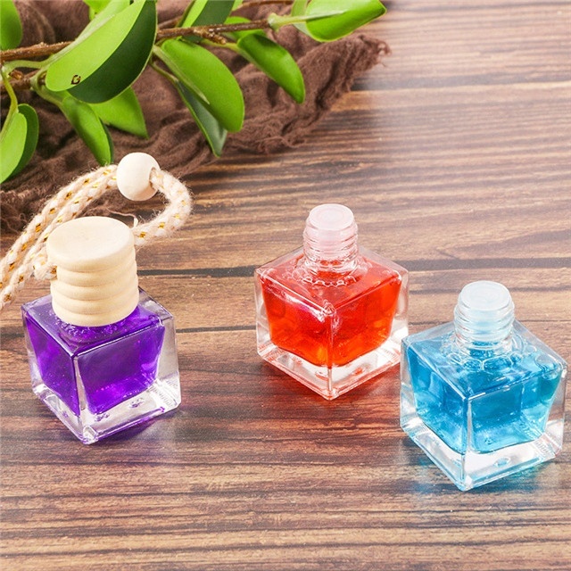 5ml 8ml 10ml car perfume bottle with bamboo cap