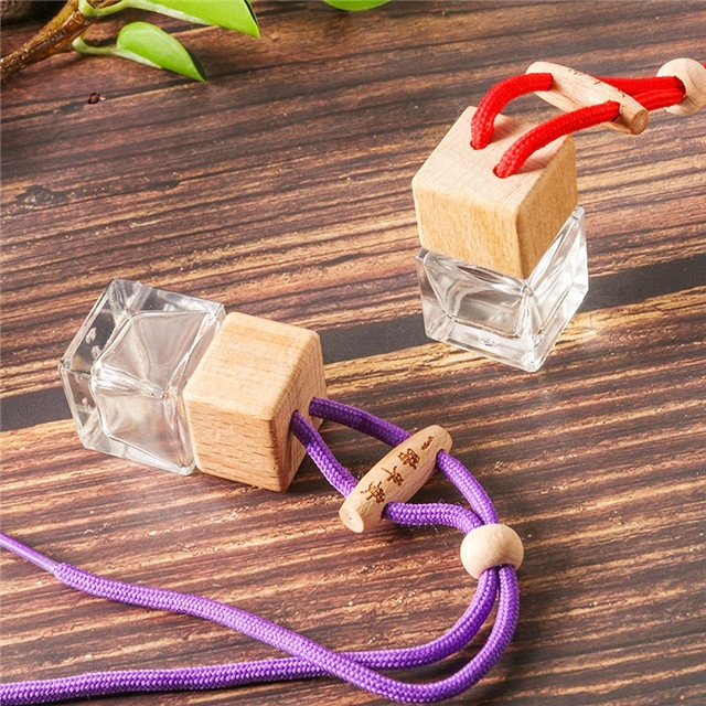 5ml 8ml 10ml car perfume bottle with bamboo cap