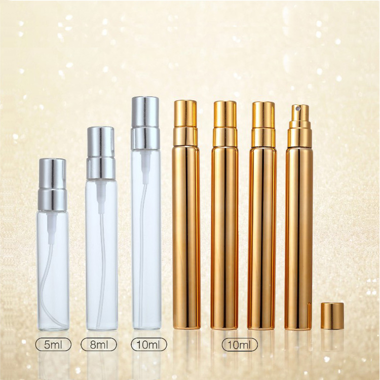5ml 8ml 10ml clear empty bulk glass refill perfume atomizer spray bottle