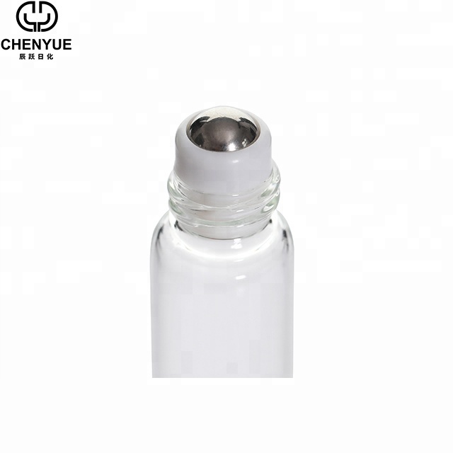5ml 8ml 10ml clear gold perfume bottle roll on glass bottle essential oil roller bottles Hot sale products