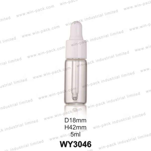 5ml 8ml 10ml eye face cosmetic essential oil glass dropper bottle with childproof dropper cap