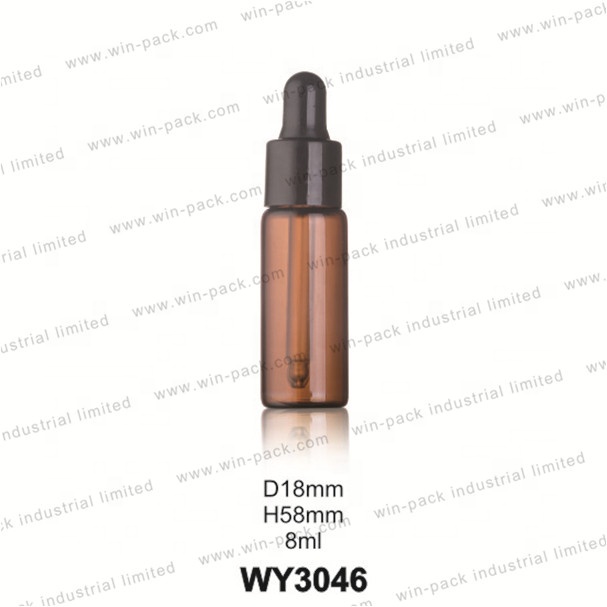 5ml 8ml 10ml eye face cosmetic essential oil glass dropper bottle with childproof dropper cap