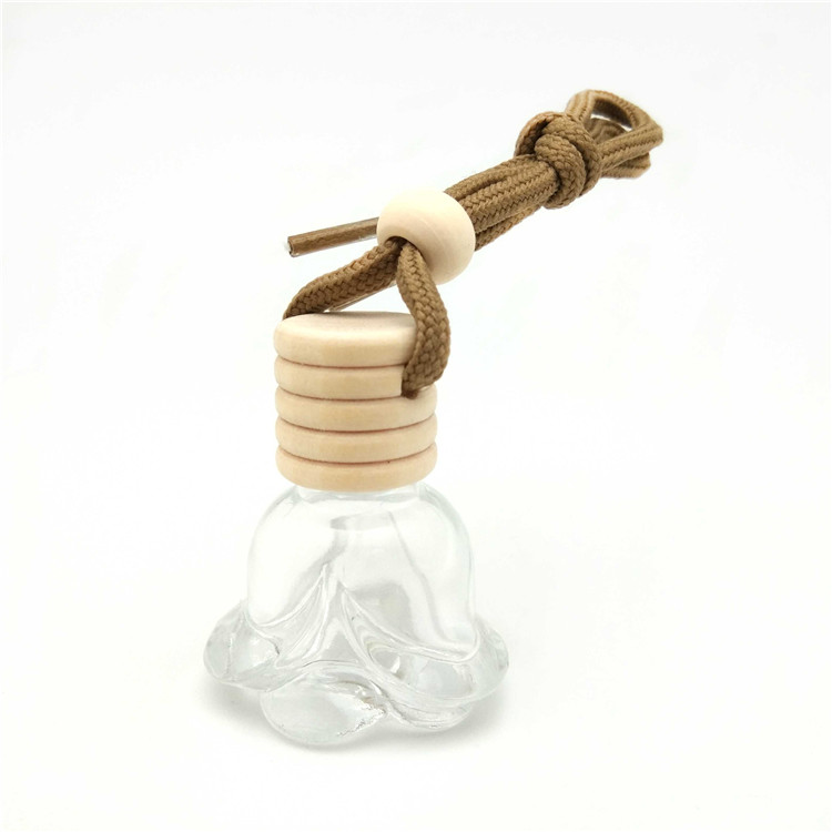 5ml 8ml 10ml flat square glass car diffuser bottles for perfume fragrance