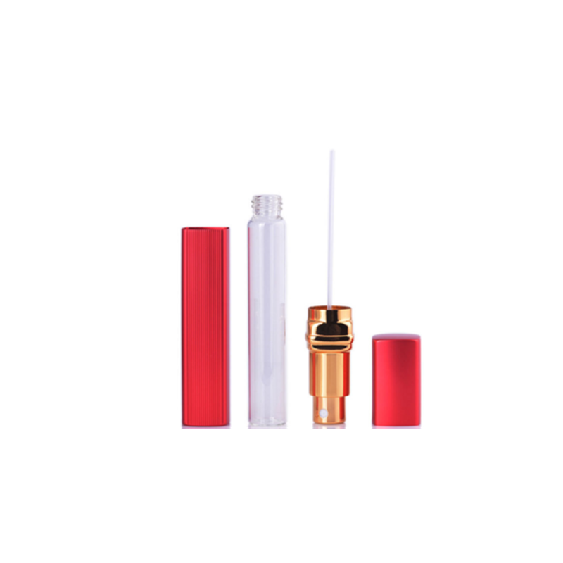 5ml 8ml 10ml mini refill designer cute pocket travel glass metal twist aluminum atomizer spray perfume bottles