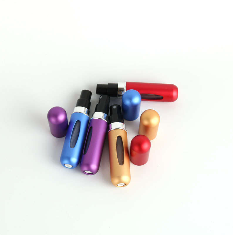 5ml 8ml Travel Mini Aluminum Mist Spray perfume Bottle Refill for cosmetic packaging