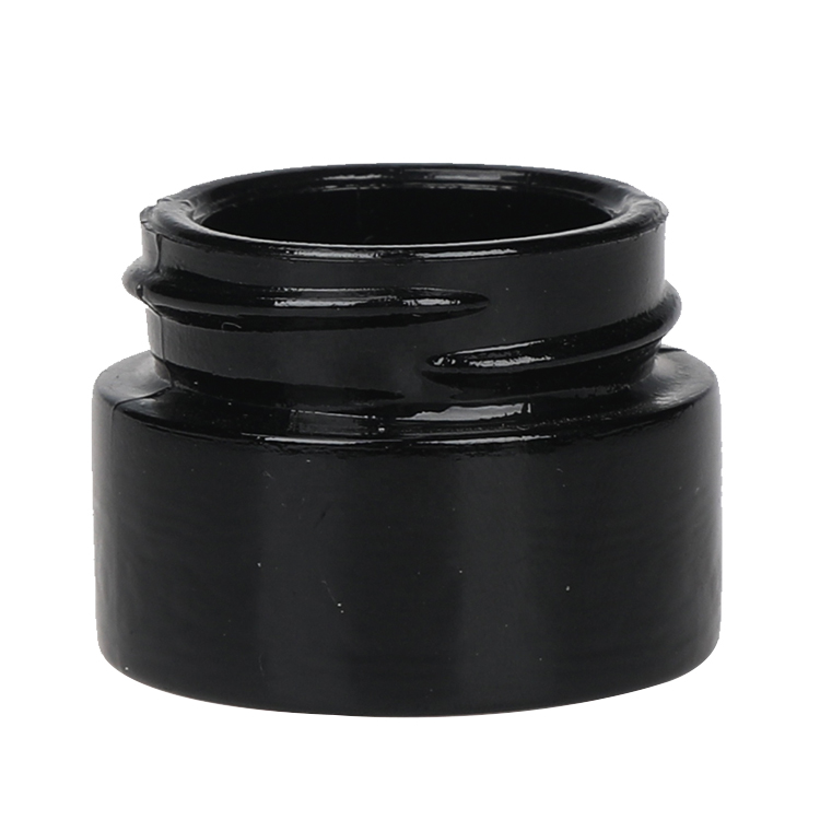 5ml 9ml 10ml cosmetic small glass jars black eye cream jar child resistant proof uv Concentrate glass CBD oil container