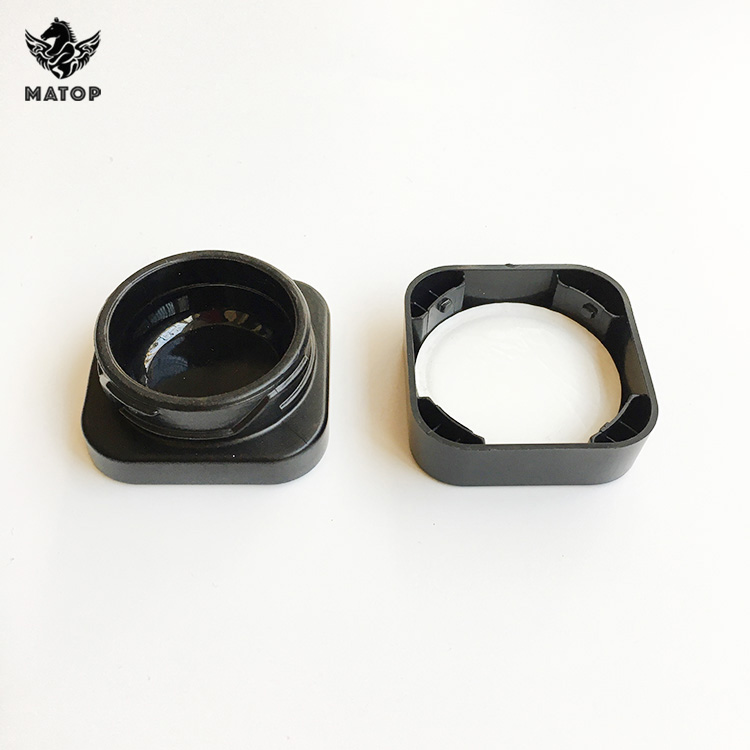 5ml 9ml Black child resistant concentrate airtight glass jar