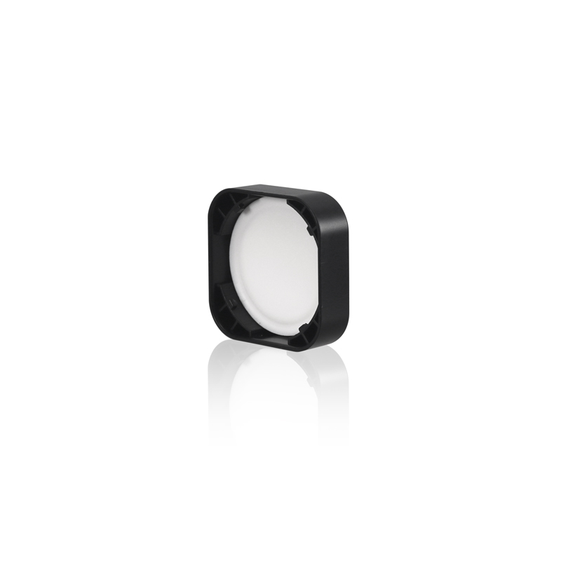 5ml 9ml Square Shape White Glass Jar With CR Lid