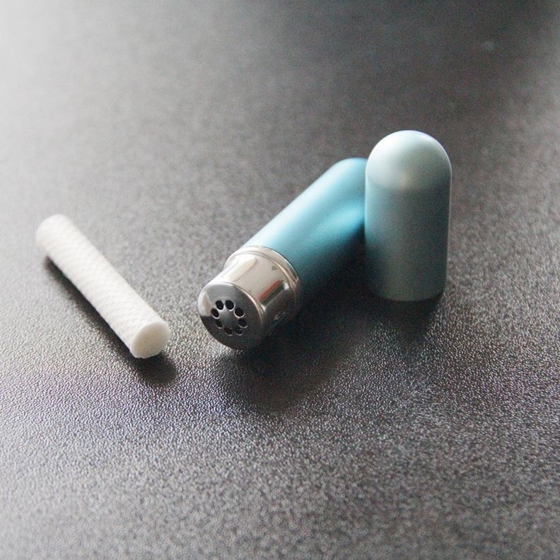 5ml Aluminum Essential Oil Aromatherapy Nasal Inhaler Tube Metal Bottle With Cotton Wick For Essential Oil