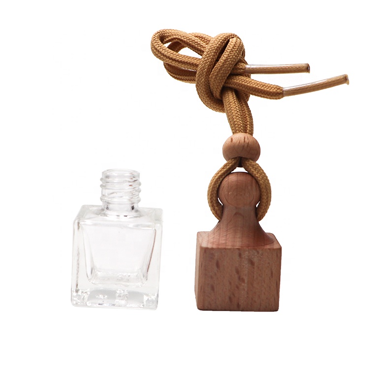 5ml Apple Shape Car Perfume Bottle/Empty Refillable Atomizer Glass Hanging Car Fragrance Bottle