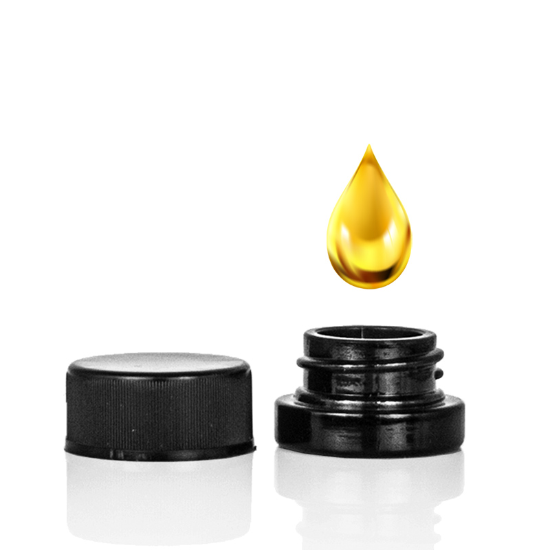 5ml Black UV Sauce Jars for 1 Gram Concentrates