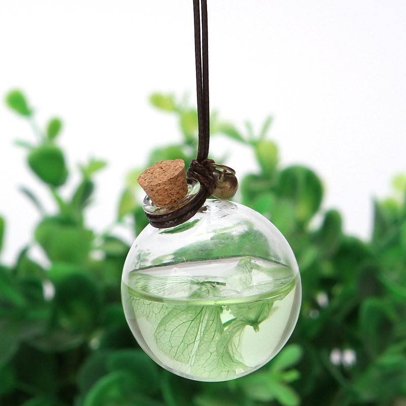 5ml Car hanging air freshener diffuser clear glass perfume bottle