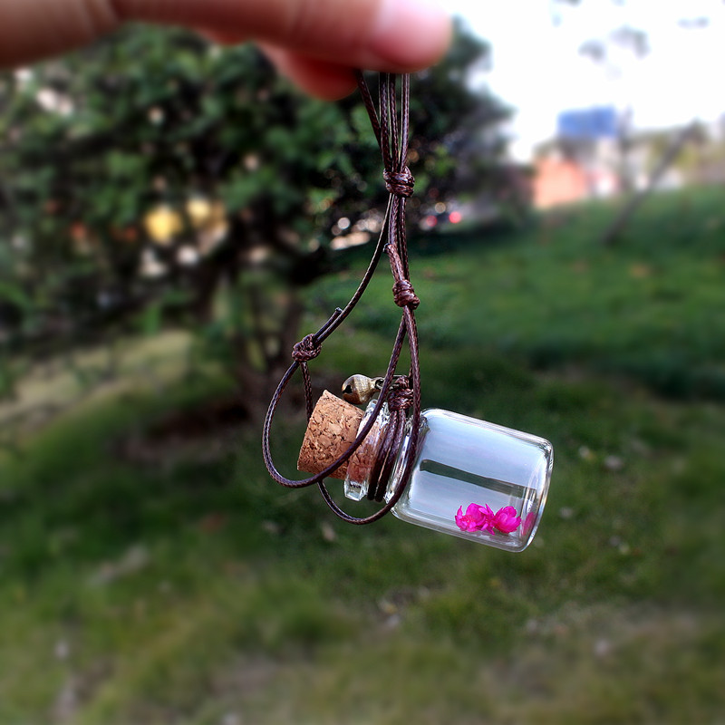 5ml Car hanging air freshener diffuser clear glass perfume bottle