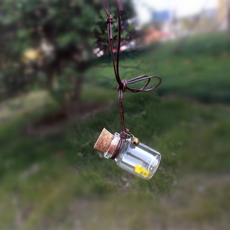 5ml Car hanging air freshener diffuser clear glass perfume bottle