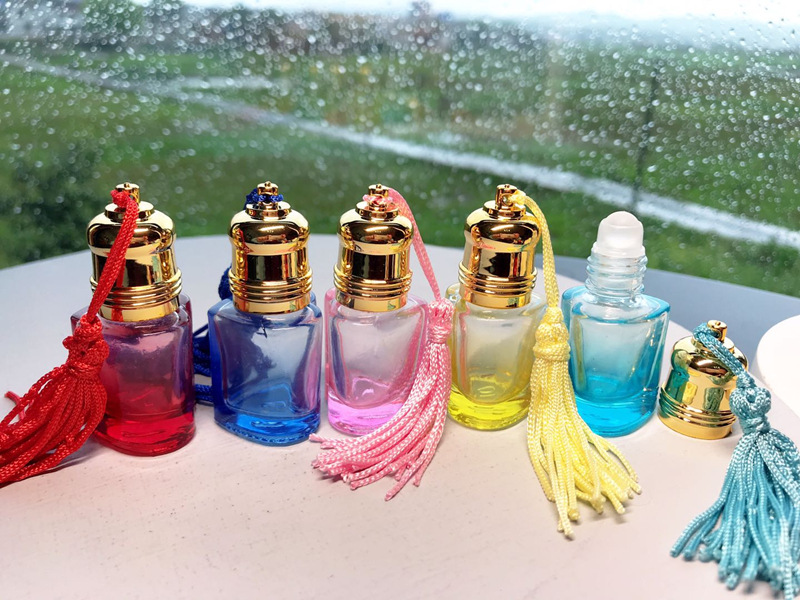 5ml Colorful Airbag Perfume Spray Bottle Gasbag Balloon Fragrance Bottle Atomizer Glass Essential Oil Bottles