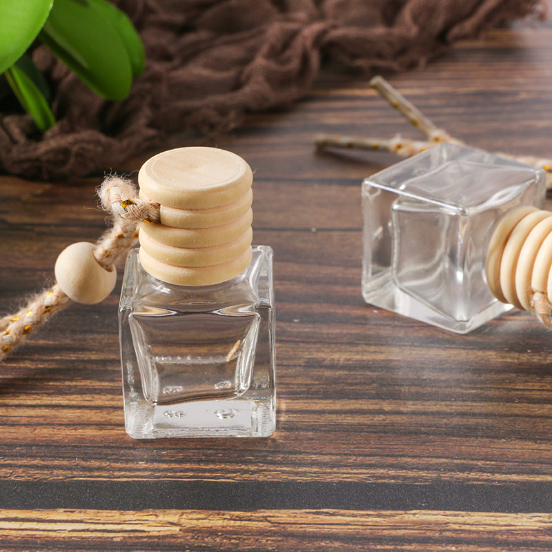 5ml Empty Square Car Hanging Diffuser Pendant Air Freshener Perfume Bottles for Car Diffuser Use
