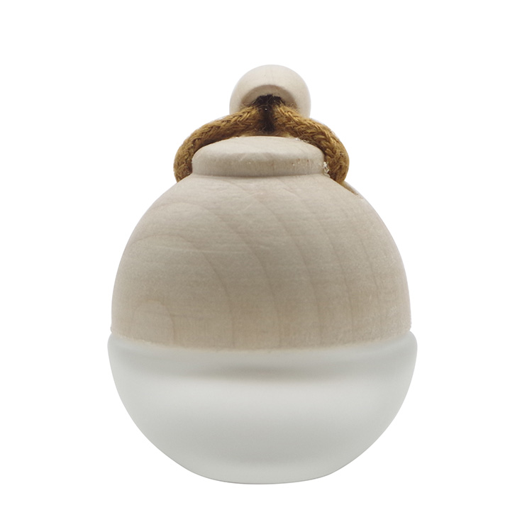 5ml Frosted Hanging Car Perfume Bottle Round Ball Car Diffuser Bottle