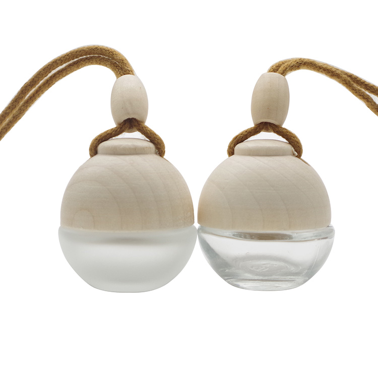 5ml Frosted Hanging Car Perfume Bottle Round Ball Car Diffuser Bottle