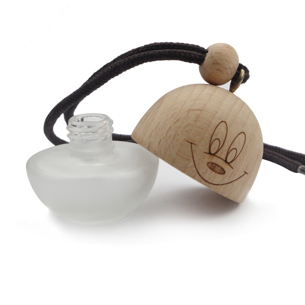 5ml Frosted Hanging Car Perfume Bottle Round Ball Car Diffuser Bottle