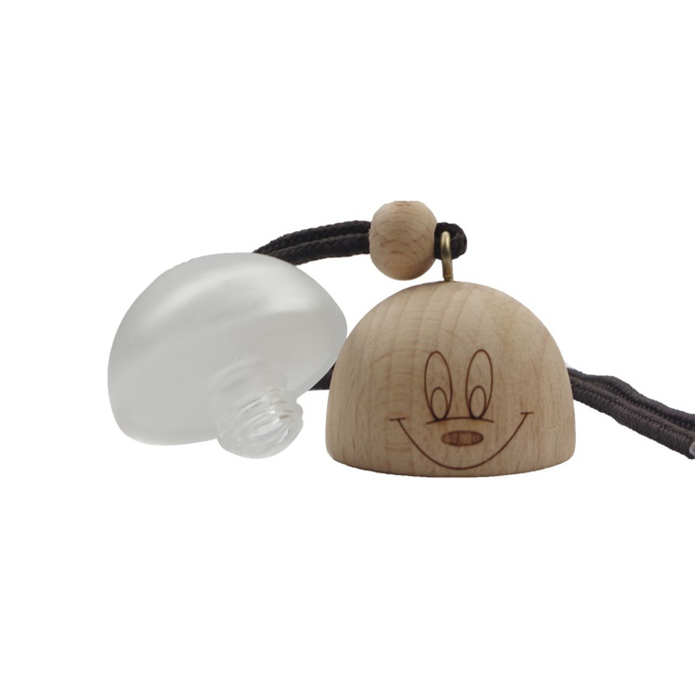 5ml Frosted Hanging Car Perfume Bottle Round Ball Car Diffuser Bottle
