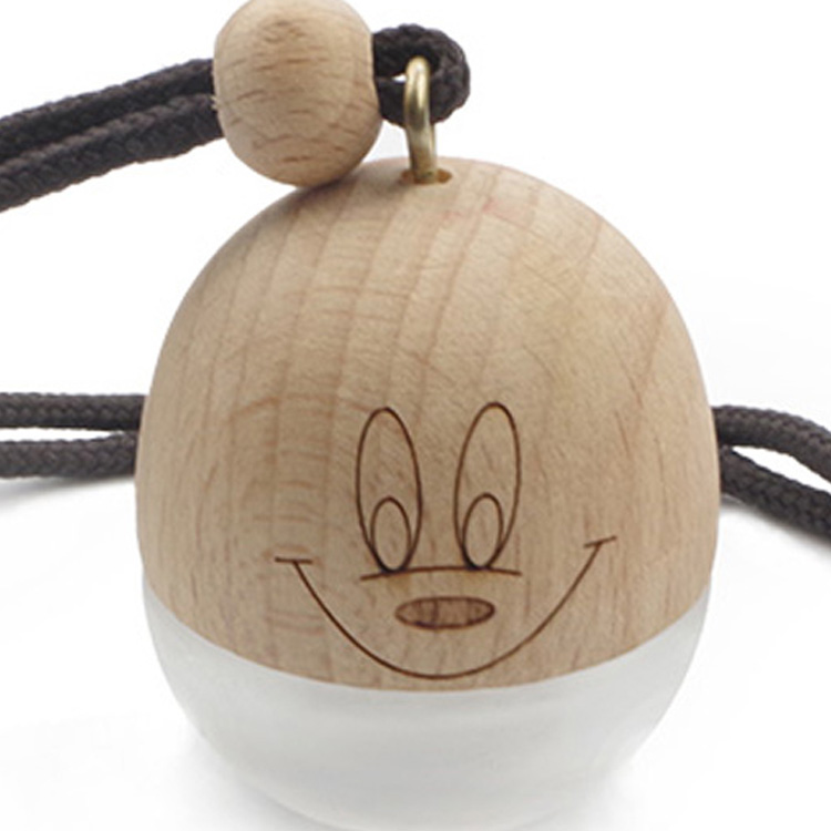 5ml Frosted Hanging Car Perfume Bottle Round Ball Car Diffuser Bottle