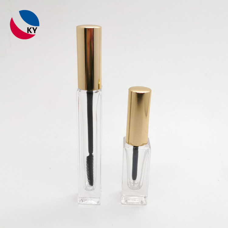 5ml Glass eyeliner eyelash bottle with aluminum Lid cap Customized color for Makeup Cosmetic Packaging
