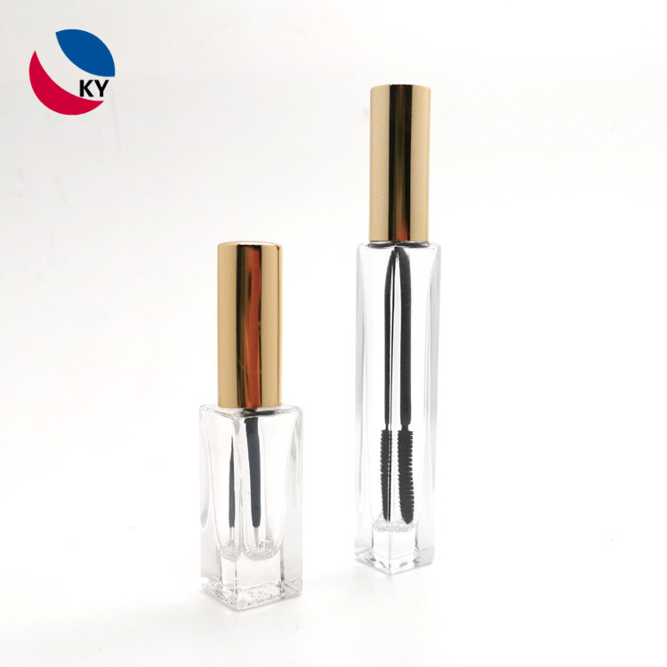 5ml Glass eyeliner eyelash bottle with aluminum Lid cap Customized color for Makeup Cosmetic Packaging