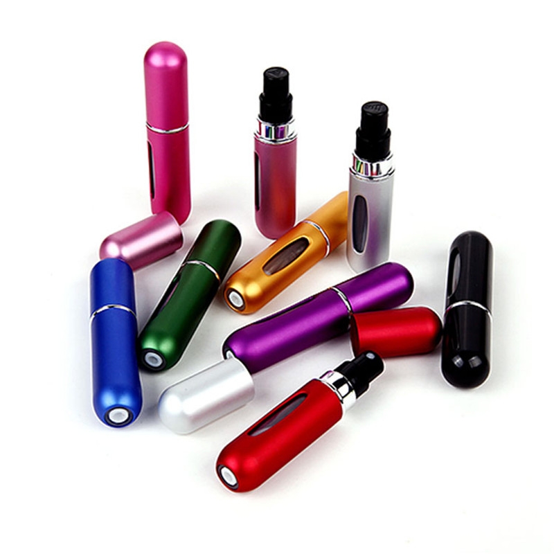 5ml PP bottom pump refill atomizer perfume fragrance pocket bottle for travel