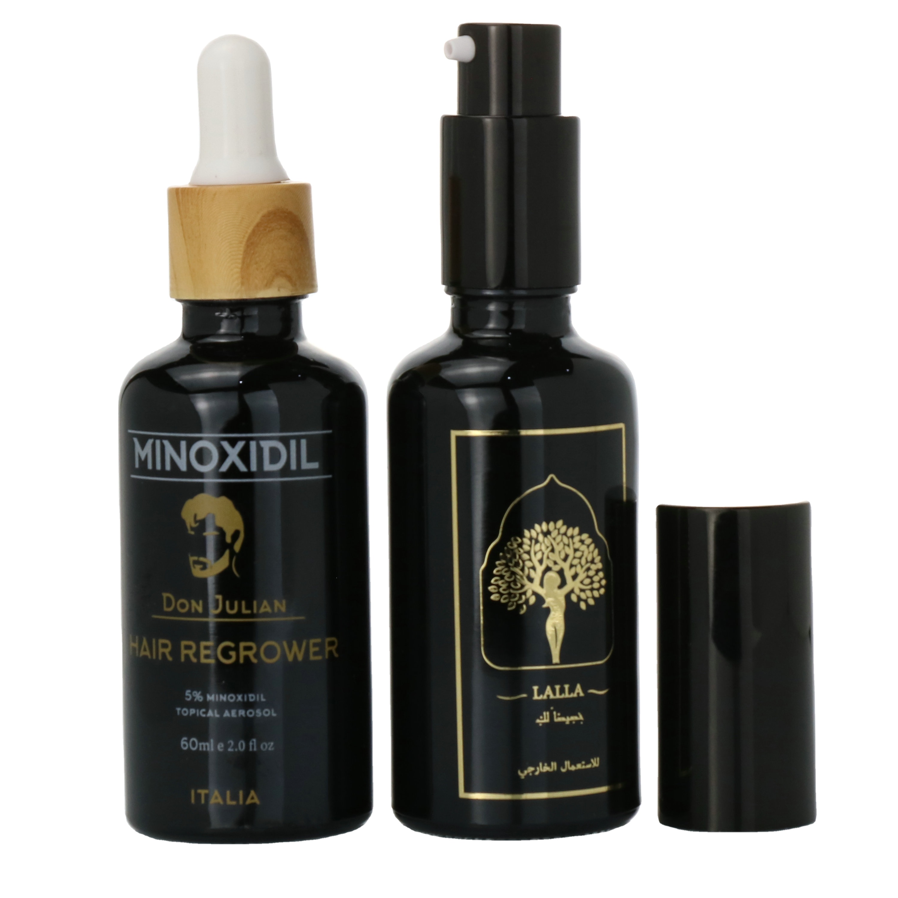 5ml Paper tube 10ml 15ml 20ml 30ml 50ml 100ml matte black essential oil serum glass dropper bottle with bamboo aluminum cap