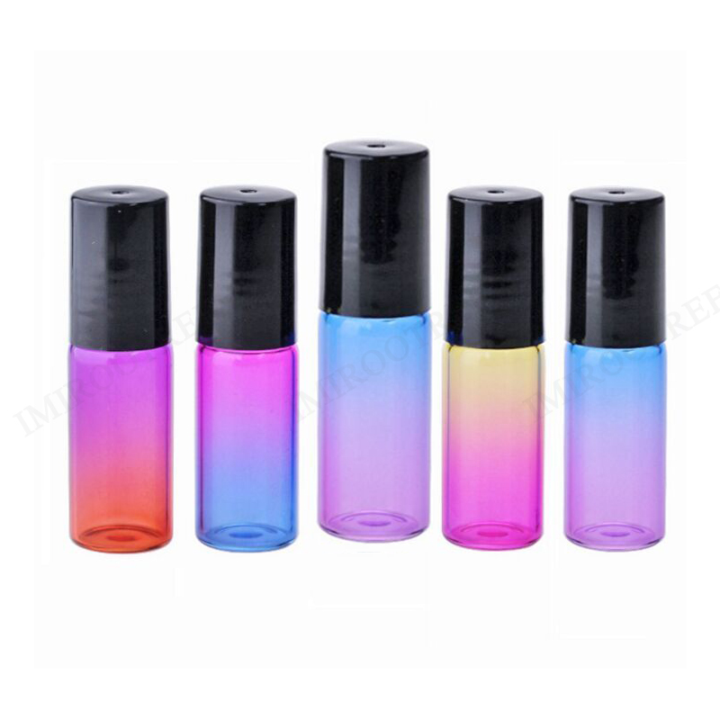 5ml Perfume Essential Oil Glass Roller Bottles Cosmetic Glass Roll On Vials