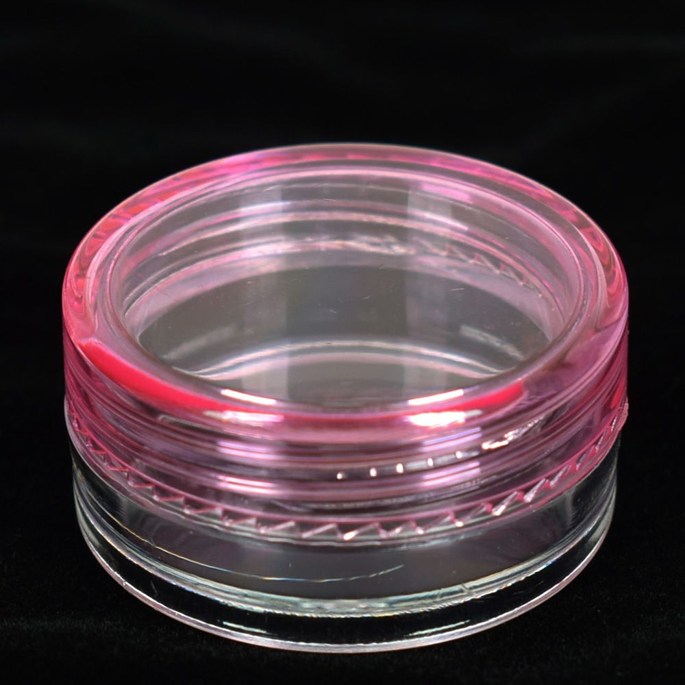5ml Plastic Cosmetic Stackable Jar Empty lip balm container Round Plastic Clear Stackable Cosmetic Jars
