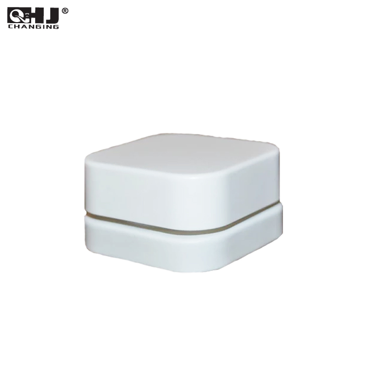 5ml Premium Glass Concentrate Jar with Child Resistant Lid Cube Square Style Black White Color Thick Oil Dab Container