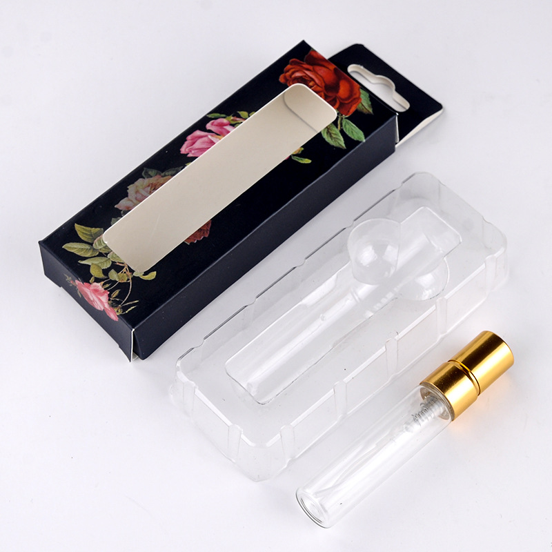 5ml Press Spray Perfume Glass Bottle With Box